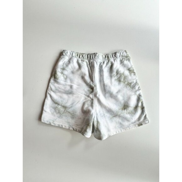 MADEWELL Frosted Willow Green Tie Dye Cotton Terry Sweat Shorts, Size XS - Picture 7 of 12
